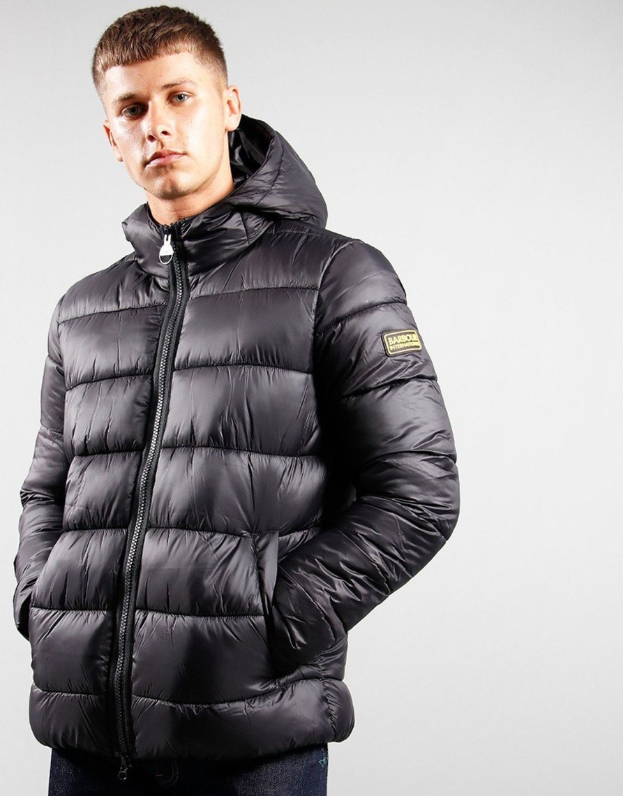 Clothing Barbour International Jackets & Coats | Barbour International Bobber Quilted Black (S)