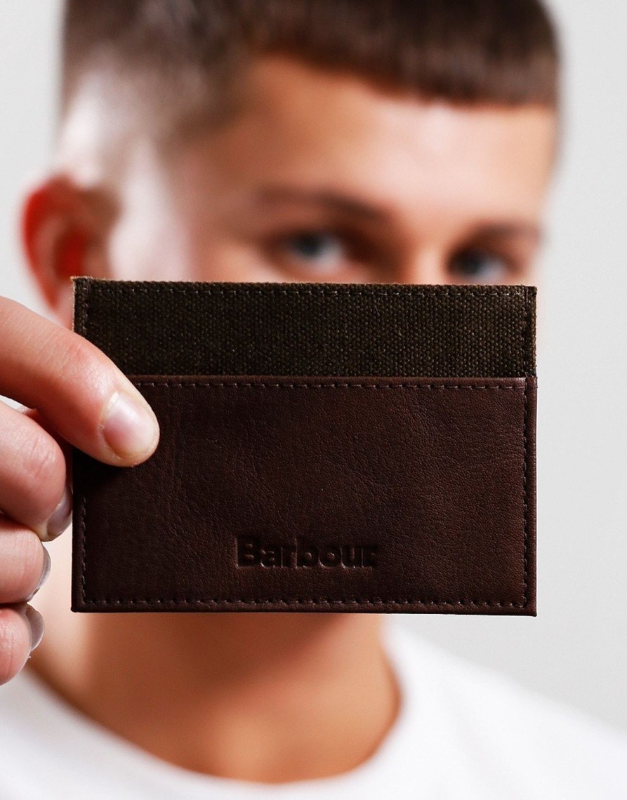 Accessories Barbour | Barbour Padbury Card Holder Dark Brown (O/S)