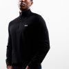 Clothing BOSS Knitwear | Boss Momentum-X Quarter Zip Sweat Black (M)