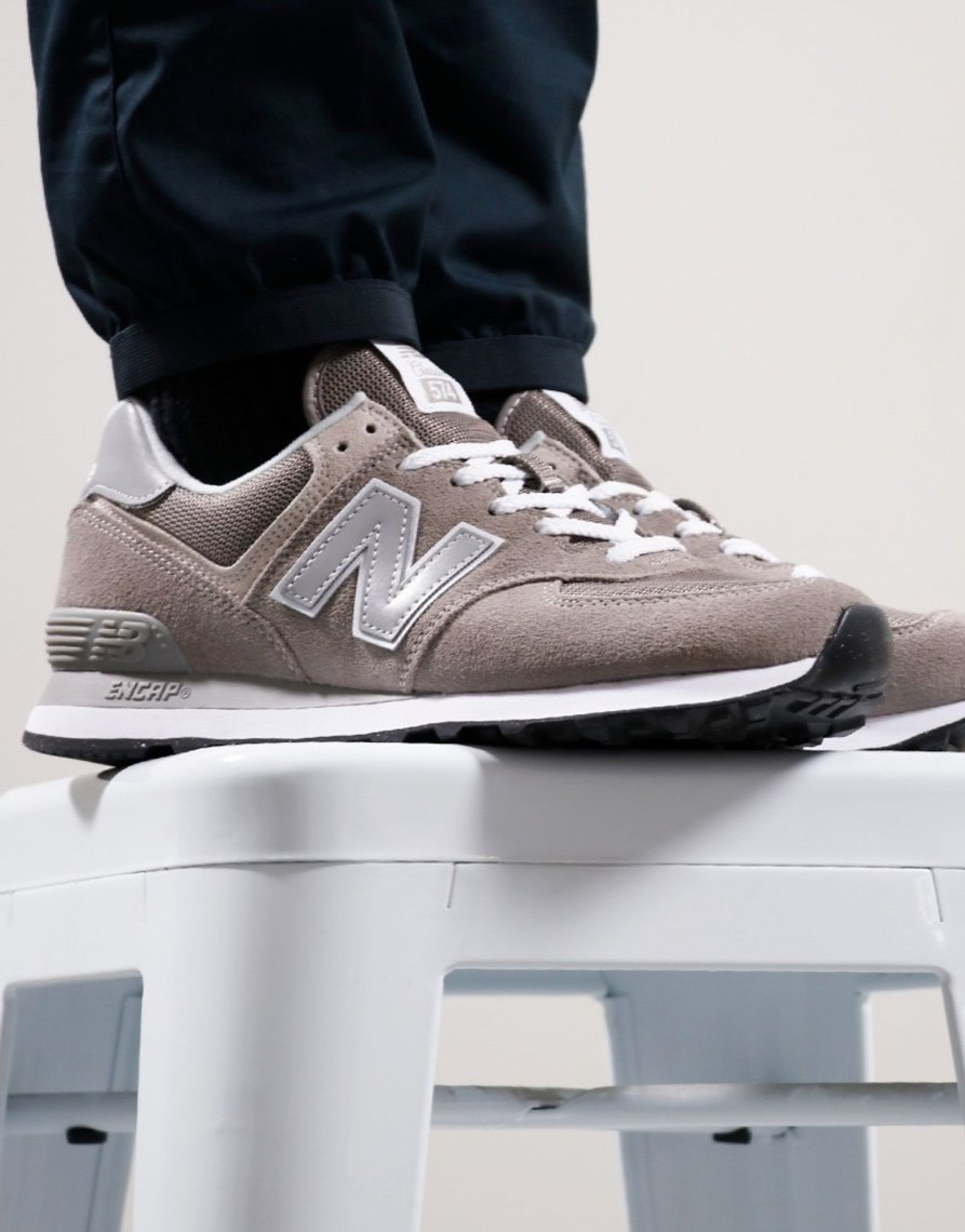 Footwear New Balance | New Balance 574 Trainers Grey/White (Uk7)