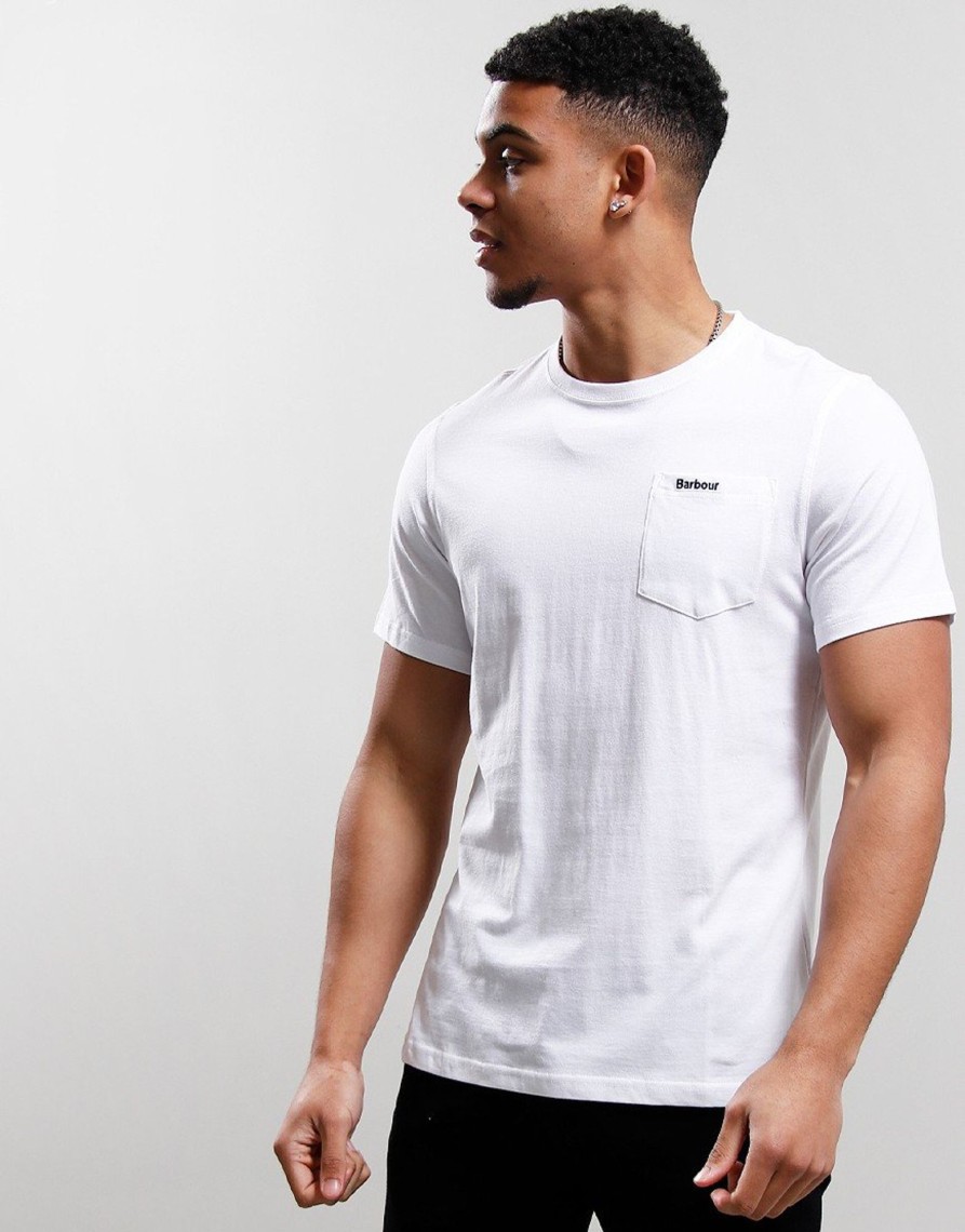 Clothing Barbour T-Shirts | Barbour Langdon T-Shirt White (S)