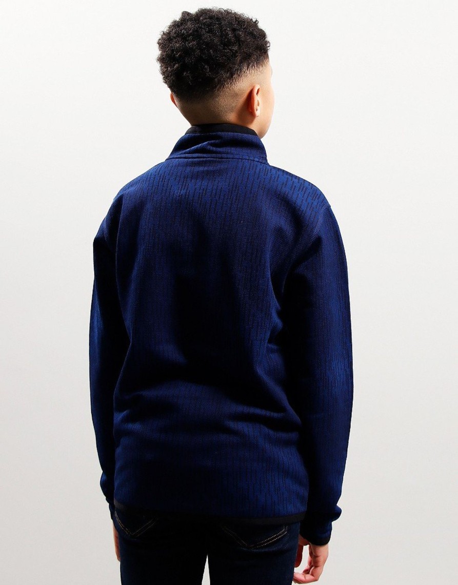 Clothing BOSS Kids Sweats | Hugo Fancy Half Zip Sweat Medievel Blue (16Y)