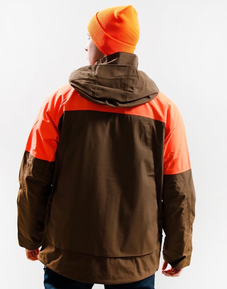 Clothing Filson Jackets & Coats | Filson 3-Layer Field Jacket Dark Tan/Blaze Orange (M)