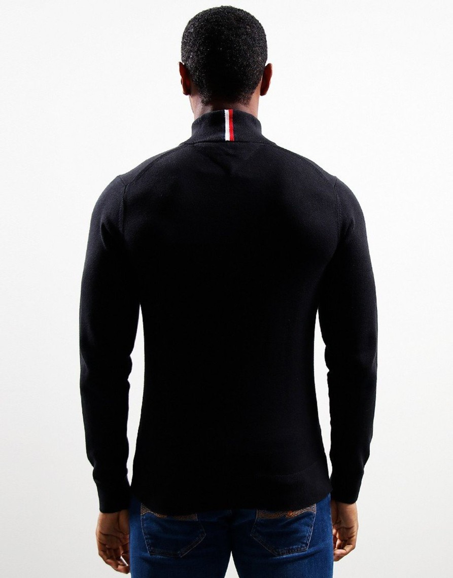 Clothing Tommy Hilfiger Knitwear | Tommy Hilfiger Cashmere Zip Sweat Black (S)