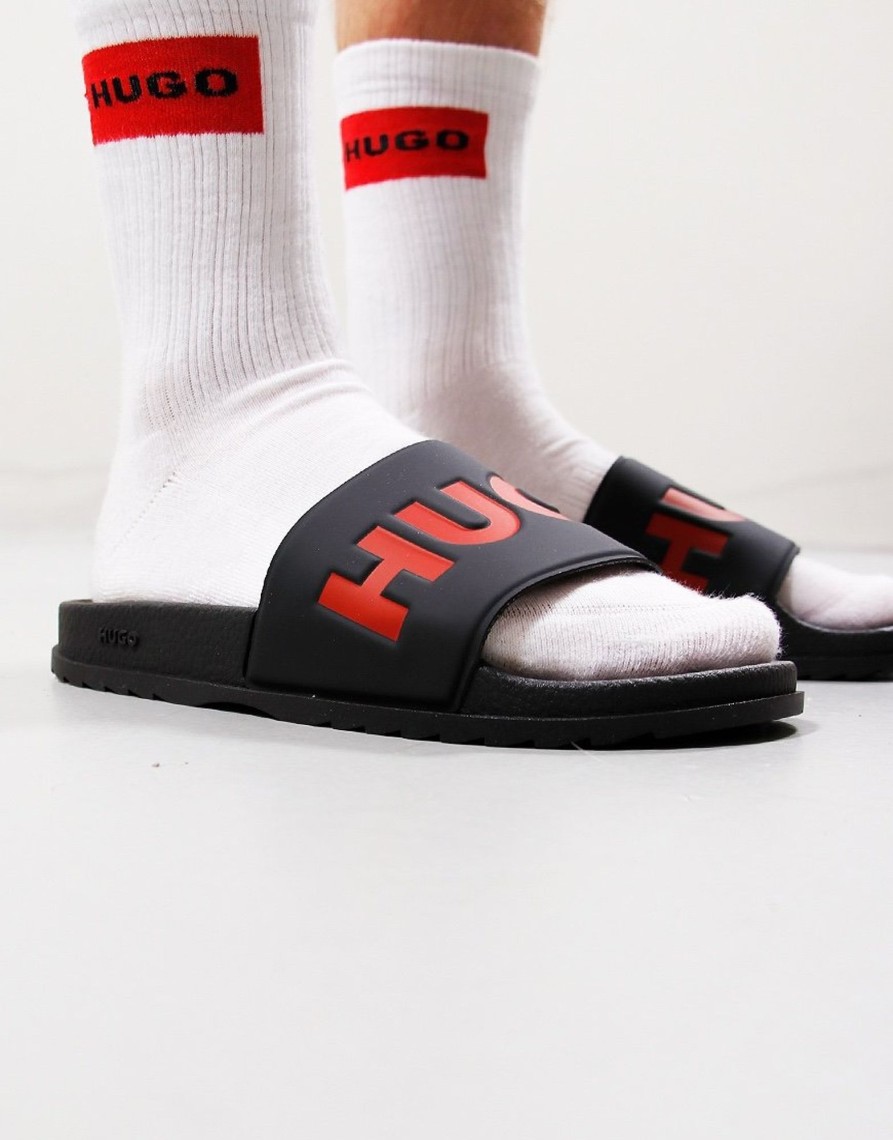 Footwear HUGO | Hugo Match It Rbig Slide Black (Uk7)