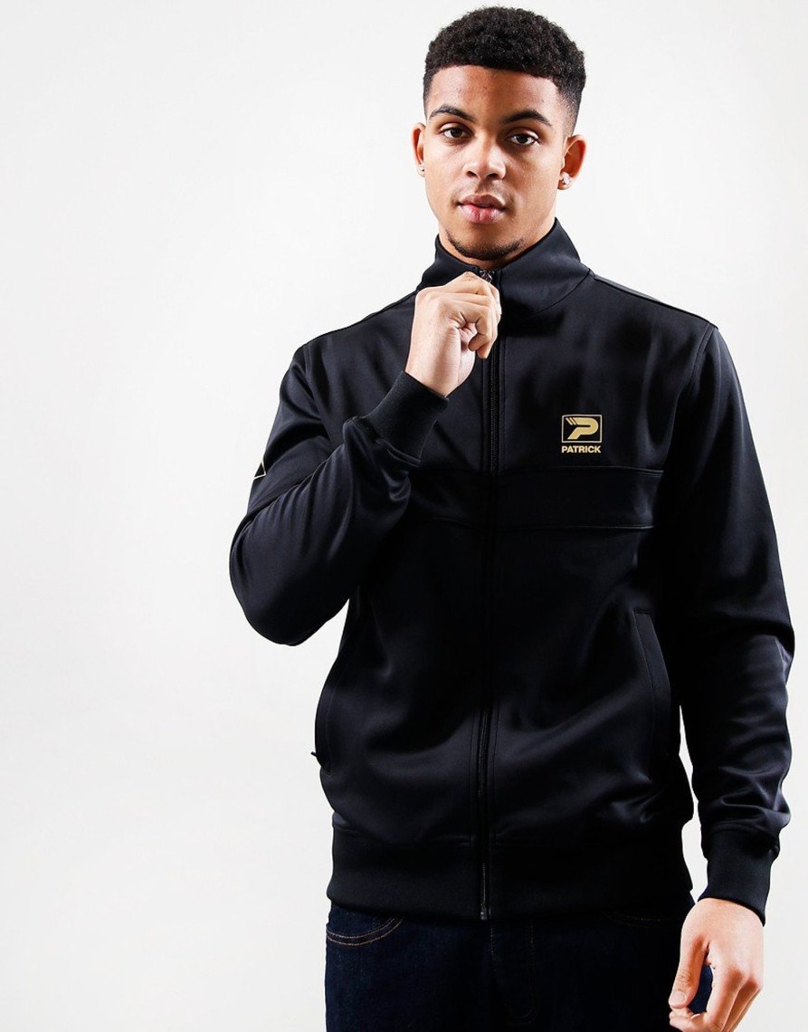 Clothing Patrick Track Tops | Patrick Villan Michael Track Top Black/Gold (S)