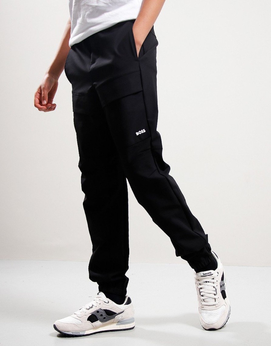 Clothing BOSS Kids Track Pants | Boss Kids Pocket Logo Jogger Black (10Yr)