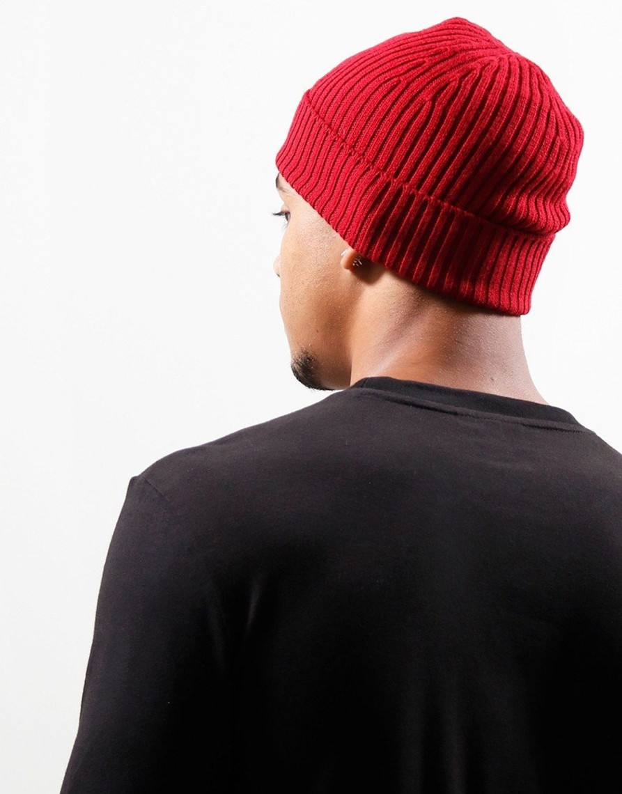 Accessories Lacoste | Lacoste Rib Wool Beanie Bordeaux (O/S)