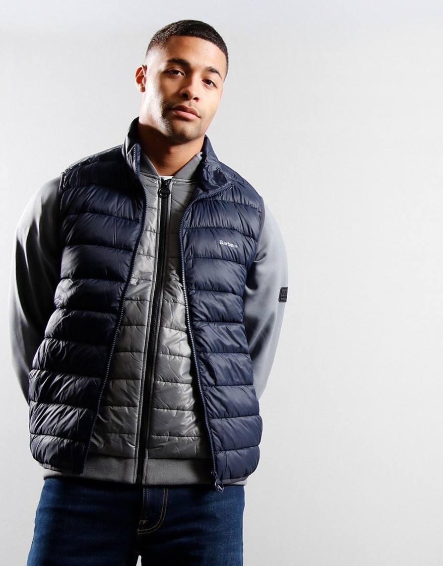 Clothing Barbour Gilets | Barbour Bretby Quilted Gilet Navy (S)