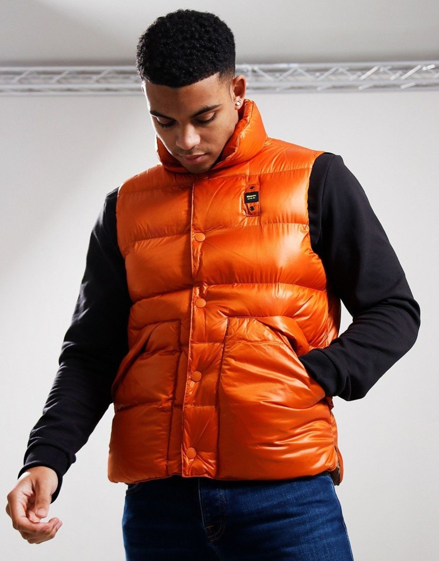 Clothing Blauer Gilets | Blauer Chase Gilet Pumpkin Cream (M)