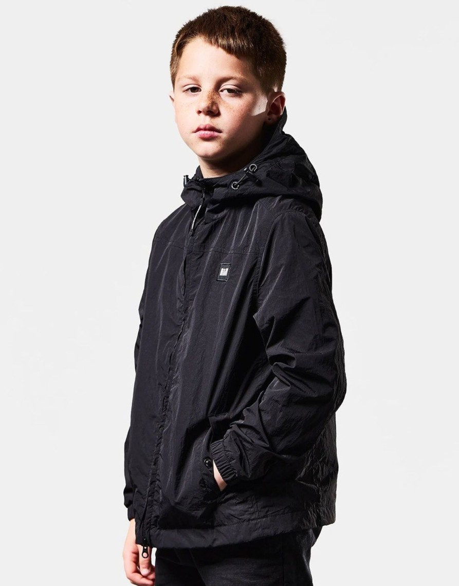 Clothing Weekend Offender Kids Jackets & Coats | Weekend Offender Kids Plex Jacket Black (4Yr)