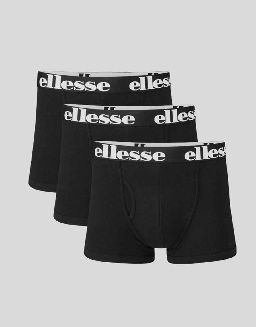 Accessories Ellesse | Ellesse Hali Fashion 3 Pack Boxers Black (S)