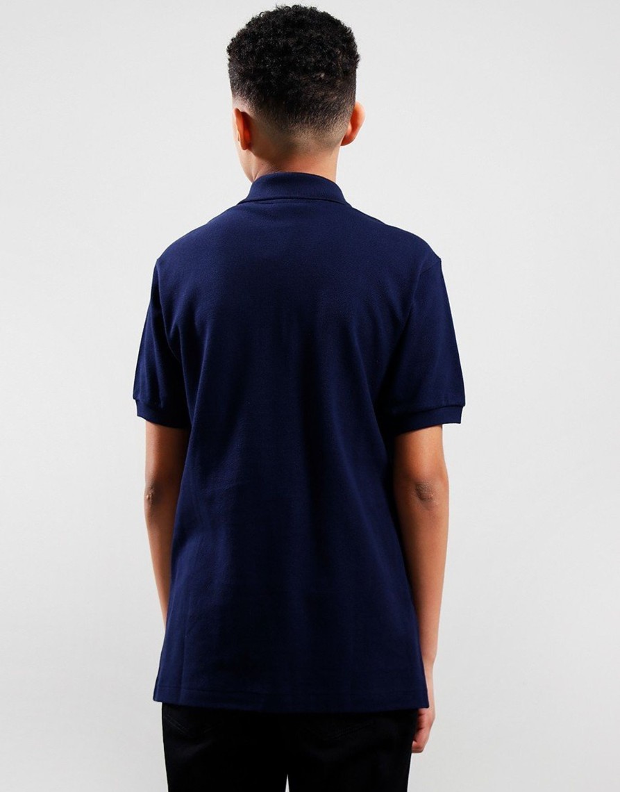 Clothing Lacoste Kids Polo Shirts | Lacoste Kids Plain Polo Shirt Navy (2Yr)