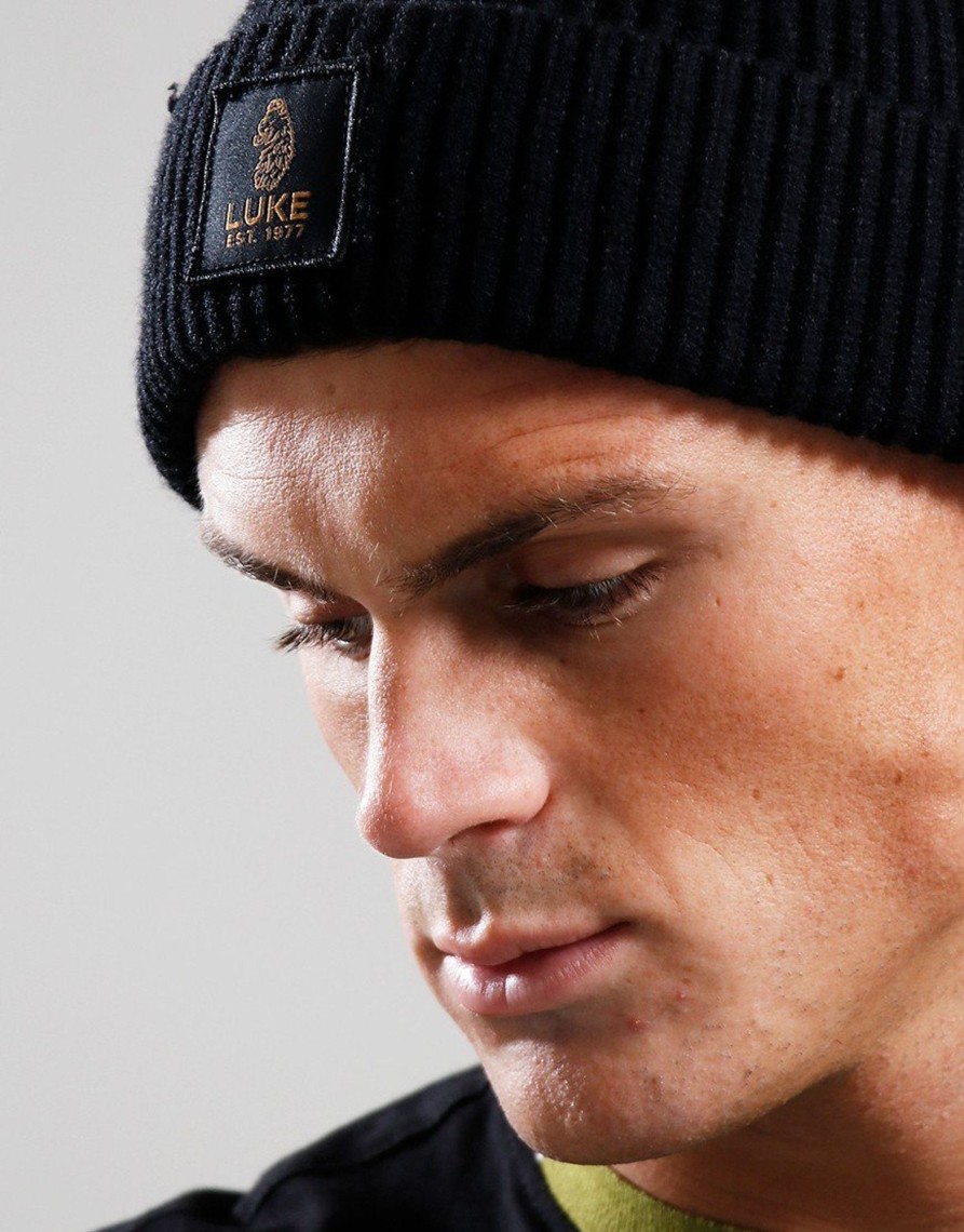 Accessories Farah | Luke 1977 Hipster Beanie Black (O/S)