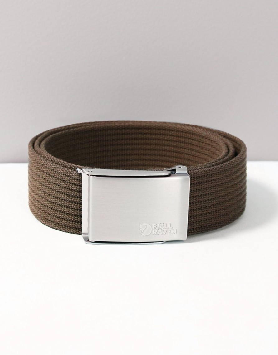 Accessories Fjällräven | Fjallraven Woven Canvas Belt Dark Olive (O/S)