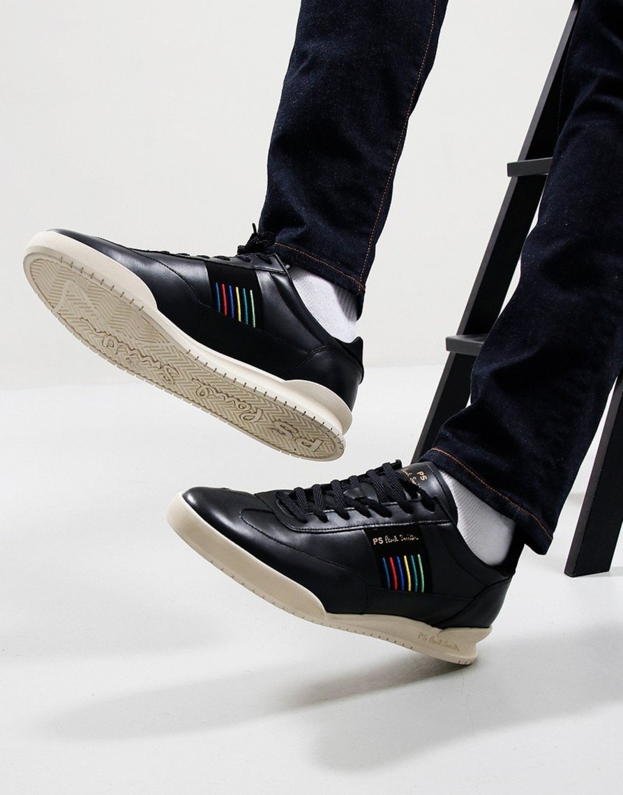 Footwear Paul Smith | Paul Smith Dover Side Stripe Trainers Black (Uk7)