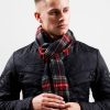 Accessories Barbour | Barbour New Check Tartan Scarf Black/Stewart (O/S)