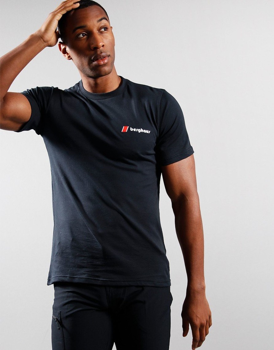 Clothing Berghaus T-Shirts | Berghaus Skyline Lhotse T-Shirt Jet Black (S)