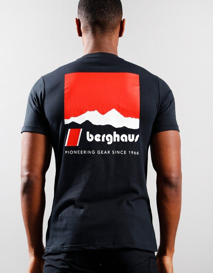 Clothing Berghaus T-Shirts | Berghaus Skyline Lhotse T-Shirt Jet Black (S)