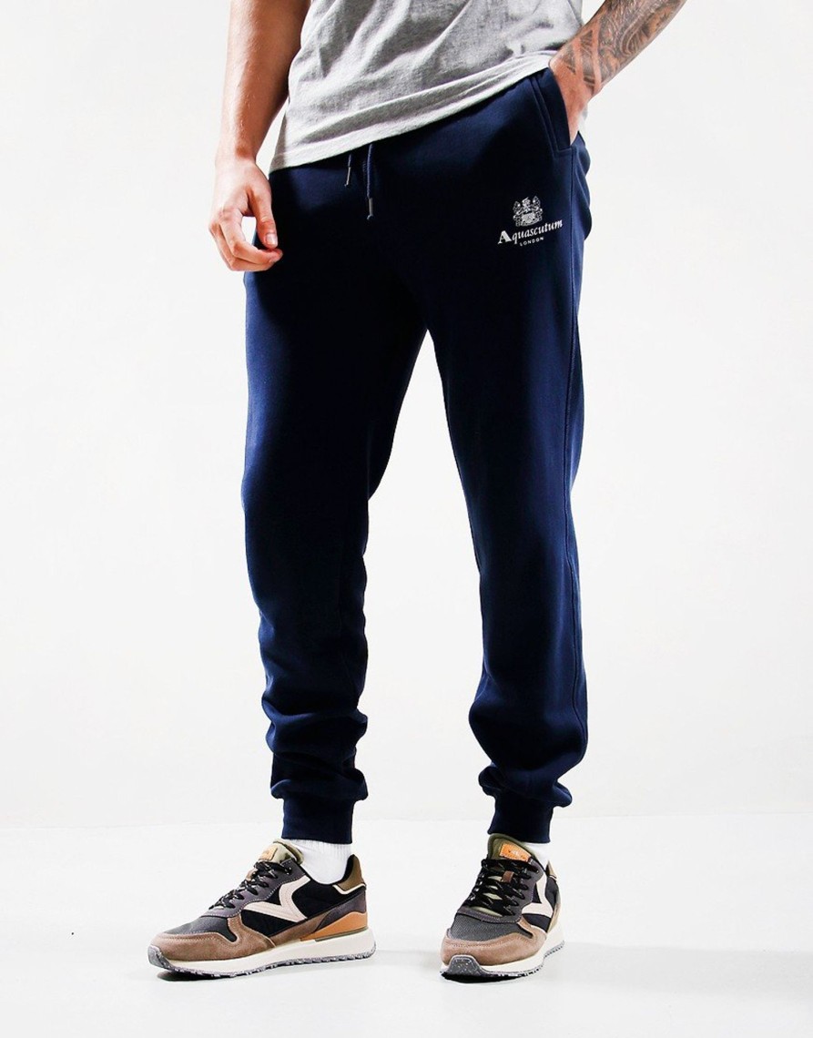 Clothing Aquascutum Track Pants | Aquascutum Jogger Pants Navy (S)