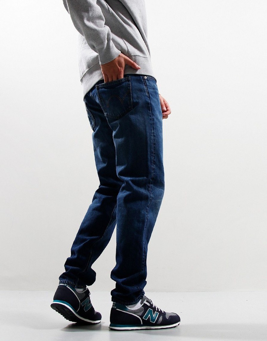 Clothing EDWIN Jeans & Trousers | Edwin Reg Tapered Jeans Blue Dark Used (32R)