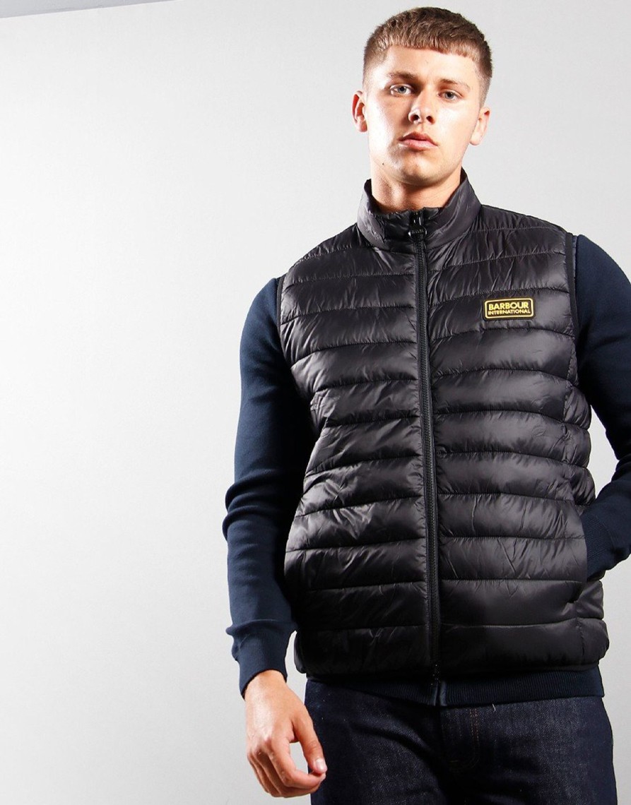 Clothing Barbour International Gilets | Barbour International Racer Reed Gilet Black (S)