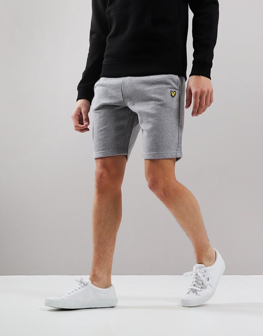 Clothing Lyle & Scott Junior Shorts | Lyle & Scott Junior Fleece Shorts Vintage Grey Heather (3/4Yr)