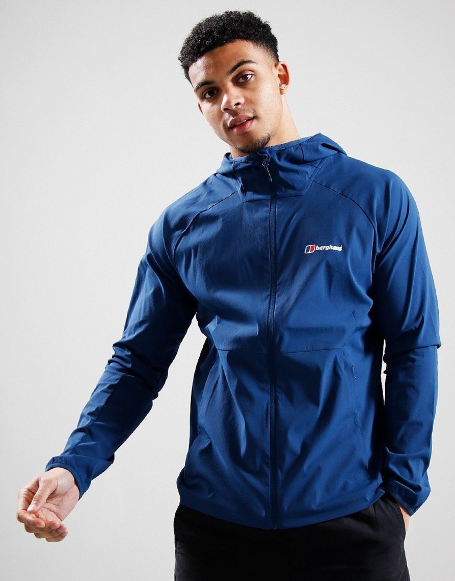 Clothing Berghaus Jackets & Coats | Berghaus Theran Full Zip Hooded Jacket Hale Navy (M)