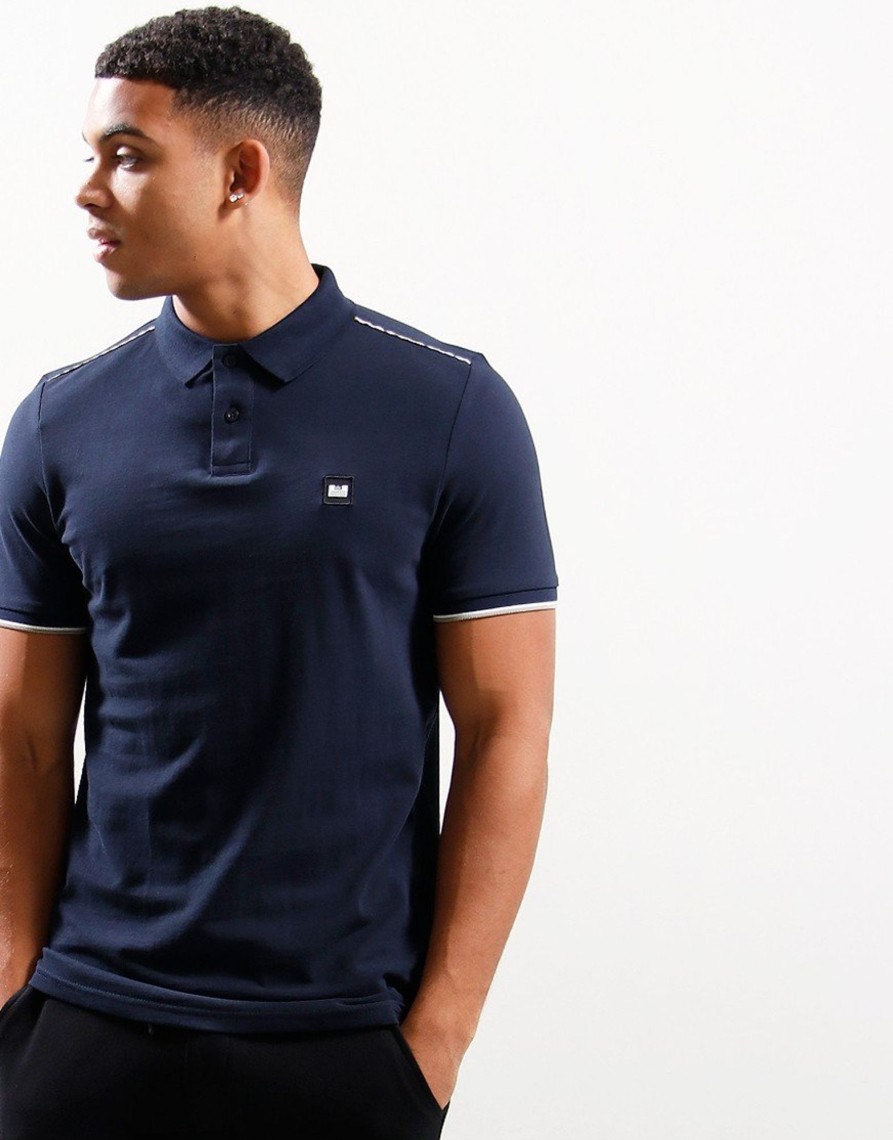 Clothing Weekend Offender Polo Shirts | Weekend Offender Sakai Polo Shirt Navy/House Check (S)