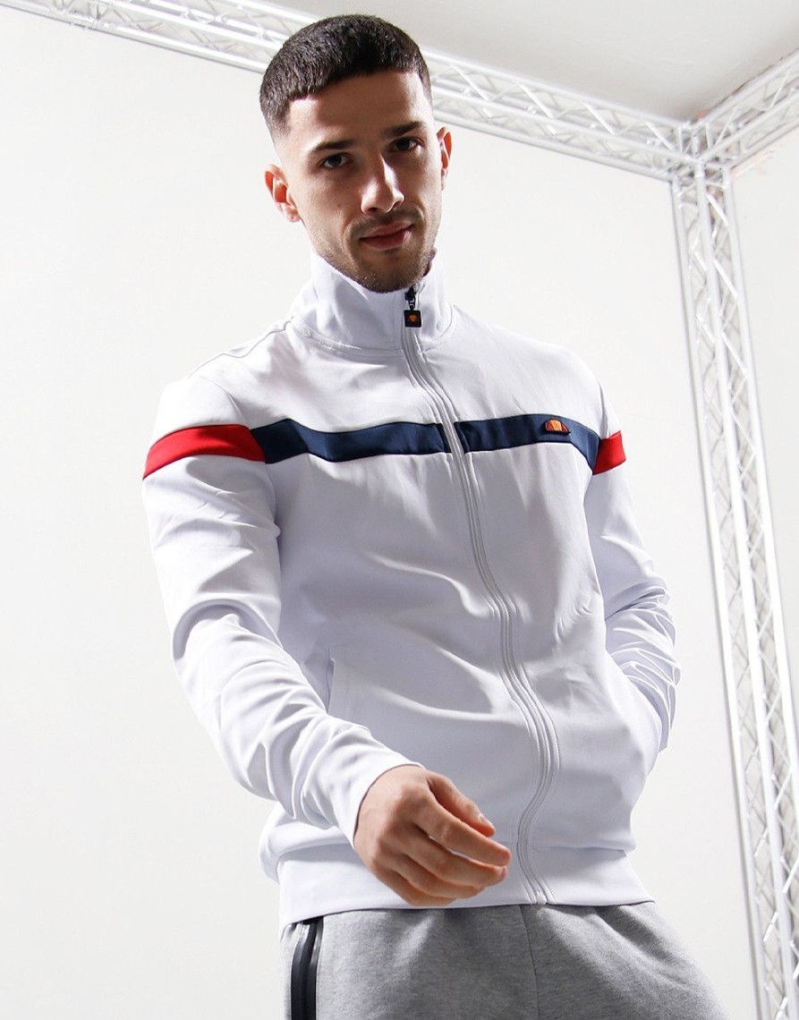 Clothing Ellesse Track Tops | Ellesse Spinella Track Top White (S)