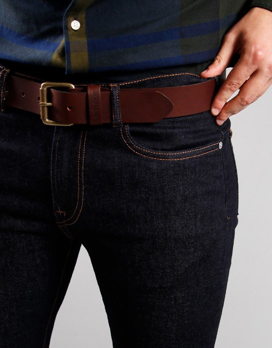 Accessories Barbour | Barbour Allanton Belt Brown (M)