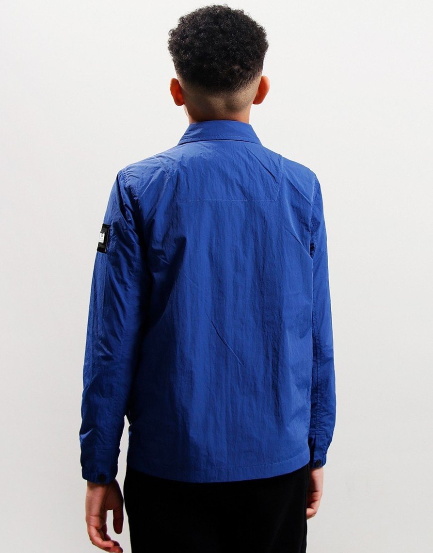 Clothing Weekend Offender Kids Overshirts | Weekend Offender Kids Arrow Highway Overshirt Yale Blue (4Yr)