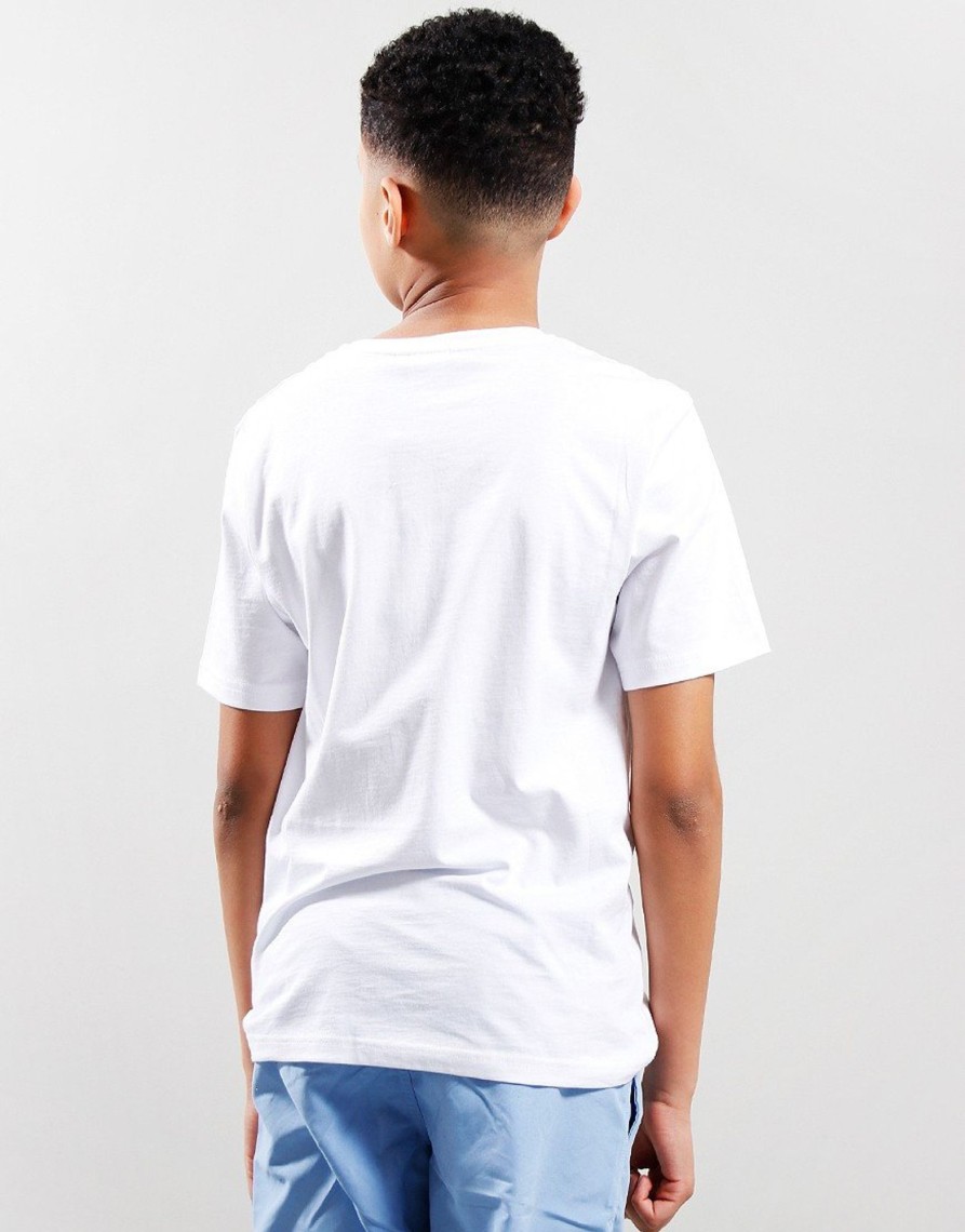 Clothing BOSS Kids T-Shirts | Boss Kids Large Logo T-Shirt Blanc (4Yr)