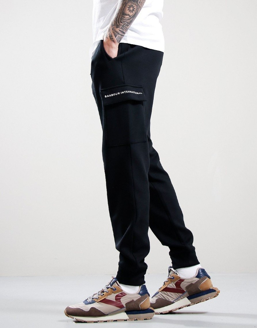 Clothing Barbour Track Pants | Barbour International Motored Jogger Black (S)