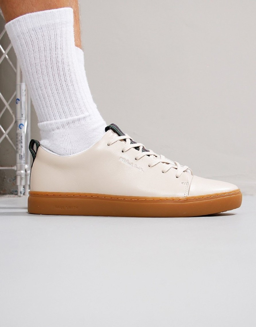 Footwear Paul Smith | Paul Smith Lee Trainers Ivory Tape Gum Sole (Uk7)