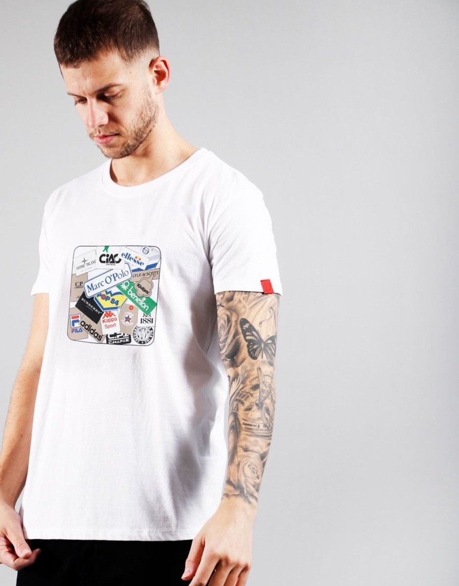 Clothing Eighties Casuals T-Shirts | Eighties Casuals Labels T-Shirt White (S)