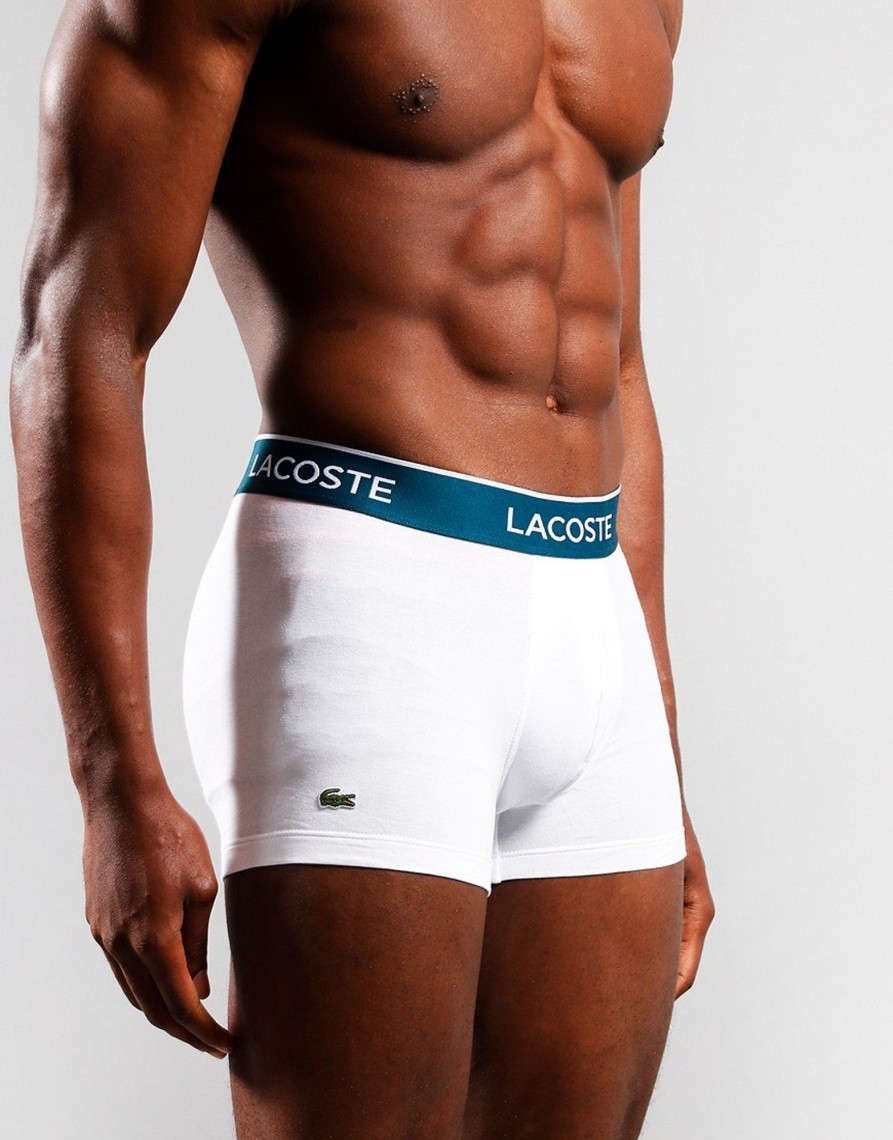 Accessories Lacoste | Lacoste 3 Pack Boxers Black/White/Silver (Xs)