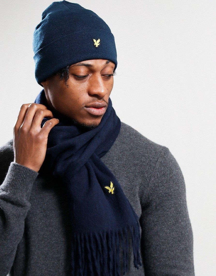 Accessories Lyle & Scott | Lyle & Scott Lambswool Scarf Navy (O/S)