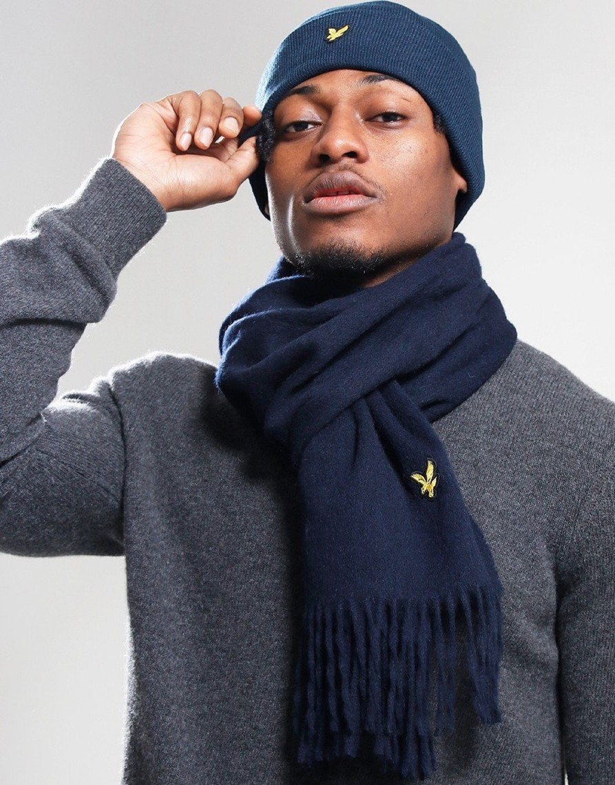 Accessories Lyle & Scott | Lyle & Scott Lambswool Scarf Navy (O/S)