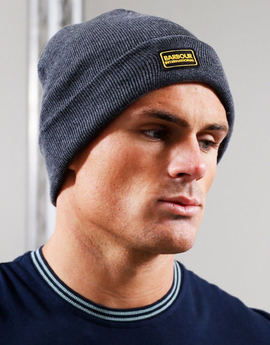 Accessories Barbour | Barbour International Sensor Legacy Beanie Grey Marl (O/S)