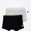 Accessories Pretty Green | Pretty Green Alloway 3 Pack Boxers Black/White/Grey (S)