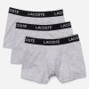 Accessories Lacoste | Lacoste 3 Pack Boxers Silver Chine (S)