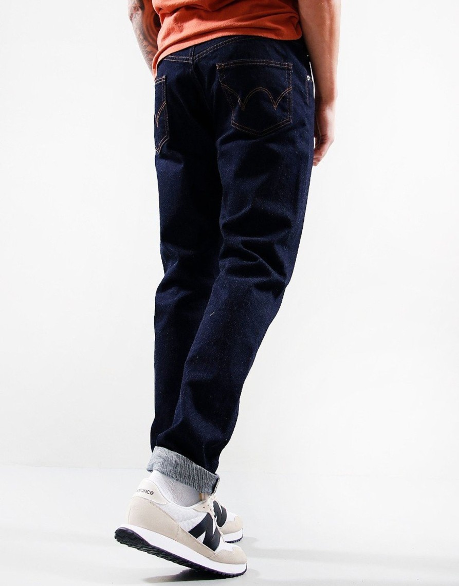 Clothing EDWIN Jeans & Trousers | Edwin Kaihara Tapered Stretch Denim Jeans Blue Rinsed (30R)