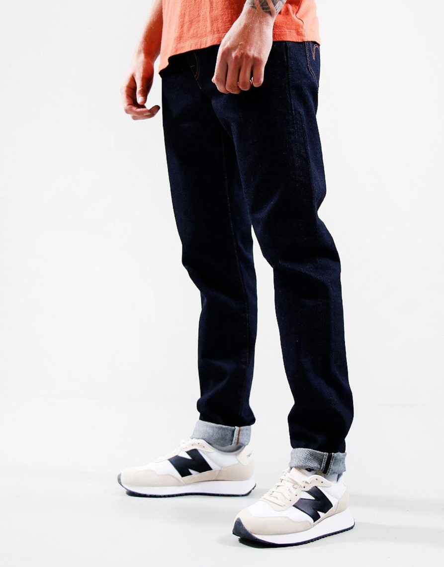 Clothing EDWIN Jeans & Trousers | Edwin Kaihara Tapered Stretch Denim Jeans Blue Rinsed (30R)