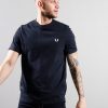 Clothing Fred Perry T-Shirts | Fred Perry Ringer T-Shirt Navy/Navy (S)