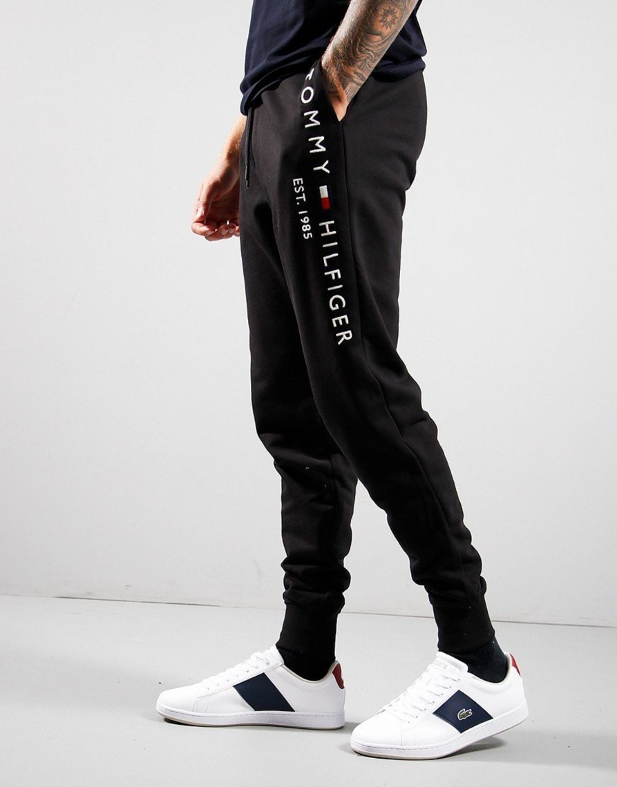 Clothing Tommy Hilfiger Track Pants | Tommy Hilfiger Logo Joggers Black (S)