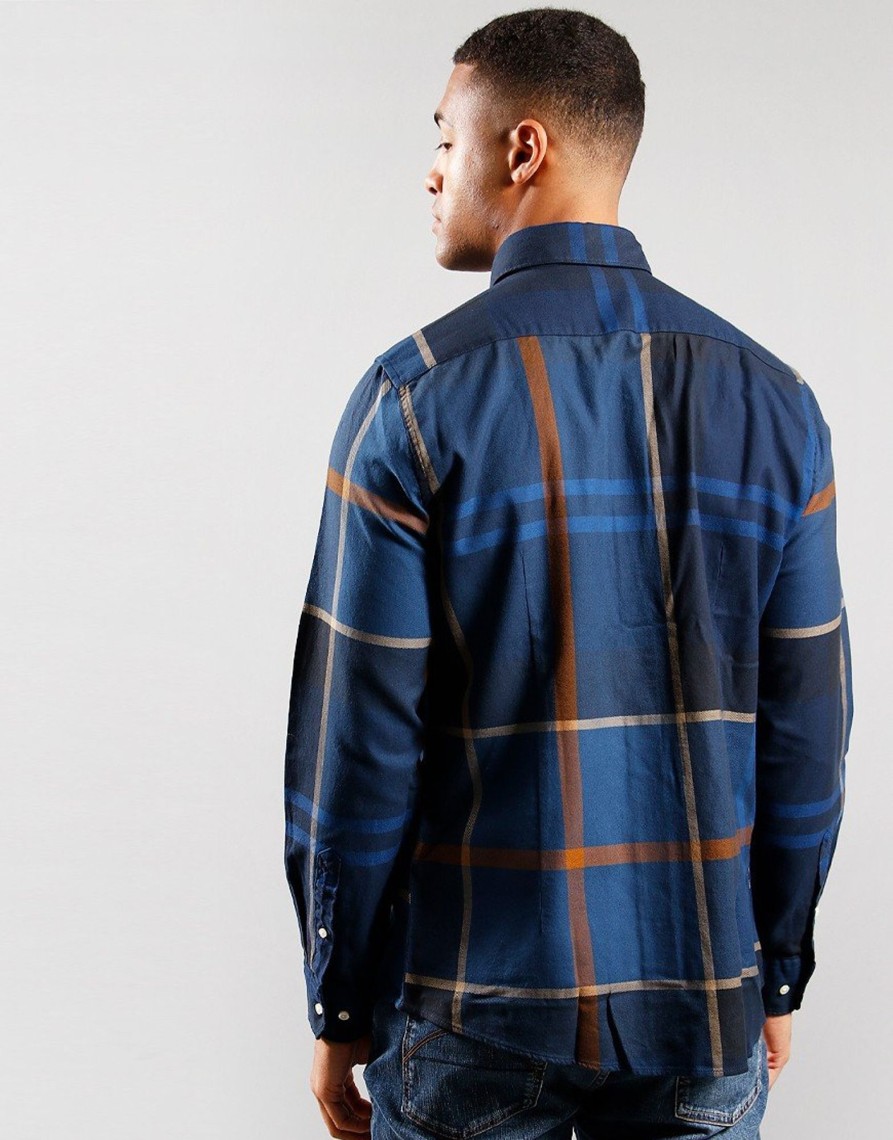 Clothing Barbour Shirts | Barbour Dunoon Long Sleeve Shirt Midnight (S)