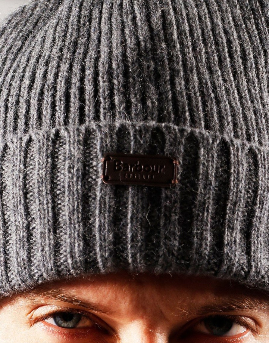 Accessories Barbour | Barbour Carlton Knitted Hat Grey (O/S)