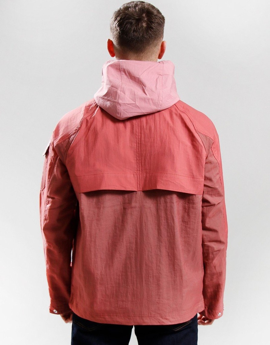 Clothing Paul Smith Jackets & Coats | Paul Smith Mixed Media Hooded Jacket Pink (M)