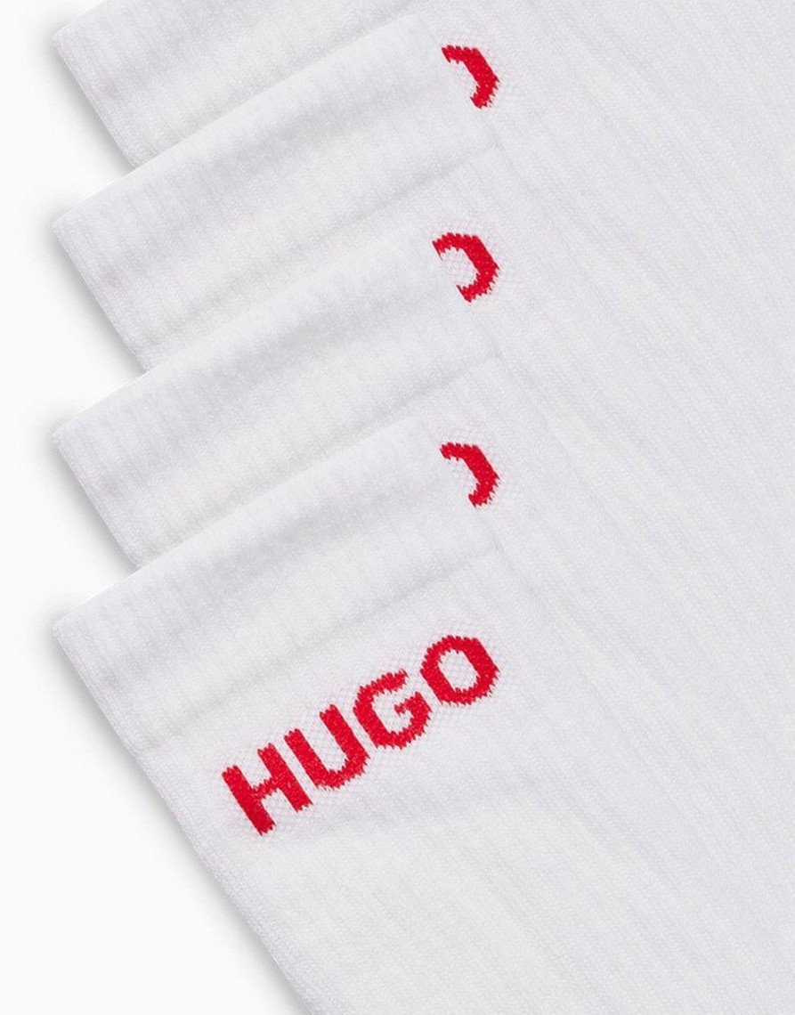 Accessories HUGO | Hugo Qs Rib Logo 6 Pack White (O/S)